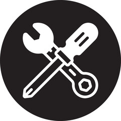 wrench glyph icon