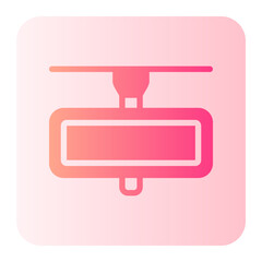 rearview mirror gradient icon