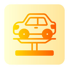 car lift gradient icon