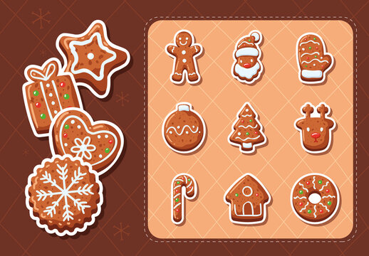 Christmas Cookies Sticker Set