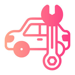 car repair gradient icon