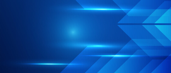 Abstract blue geometric shape futuristic background