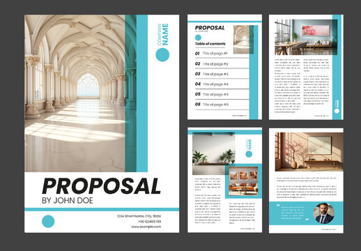 Modern Blue Business Proposal Layout