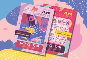 Art Exhibition Flyer Layout