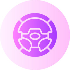 steering wheel gradient icon