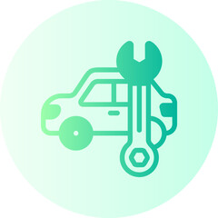 car repair gradient icon