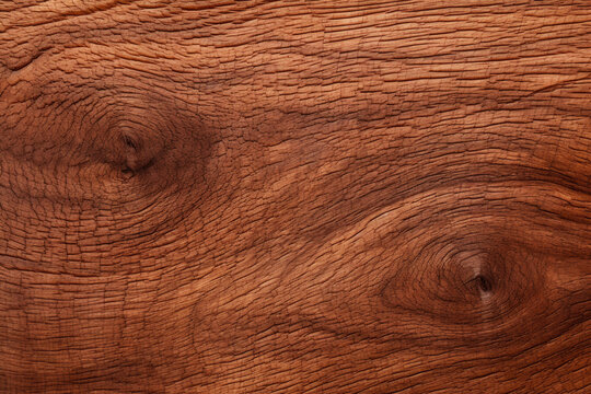 Close-up of single polished wooden slab, poplar wood with horizontal grain, surface material texture