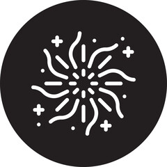 fireworks glyph icon
