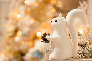white candle and snowman
