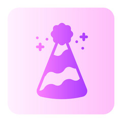 party hat gradient icon