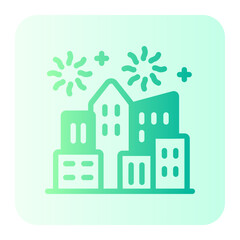 cityscape gradient icon