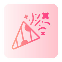 Fototapeta premium confetti gradient icon