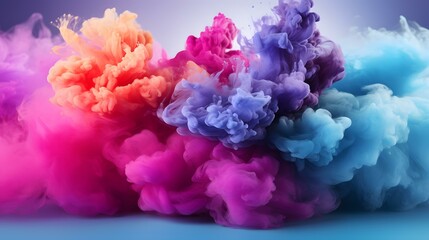 Fundo Abstrato em Gradiente de Roxo, Rosa, Azul-claro, Turquesa e Teal. Cores Belas, Vibrantes e...