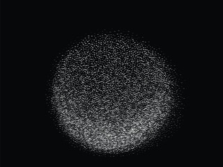 Grain noise gradient pattern vector background. Abstract monochrome 3d - obrazy, fototapety, plakaty