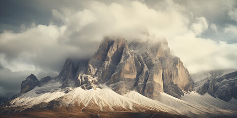 Mountain Elegance: Dolomites Soft Picture in High Def,, Dolomites Bliss: High-Resolution Soft Capture of Nature Generative Ai
