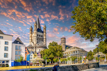 Groß Sankt Martin Kirche, Köln, Deutschland 