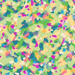 Seamless pattern abstract pastel colors childish festive illustration for textile, clothing, stationery, wrapping paper, wallpaper