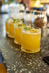 delicious fresh cocktails in a bar in medellin colombia