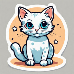 funny sticker Kätzchen, generated image
