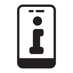 smartphone glyph icon