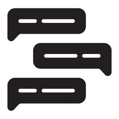 chat glyph icon