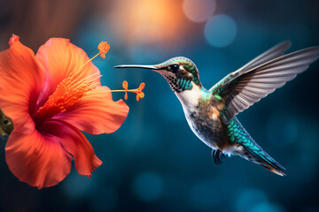 Fototapeta premium Close up of a hummingbird