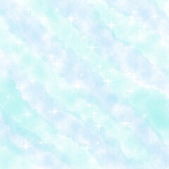 Obraz premium Pastel universe fantasy watercolor background. 