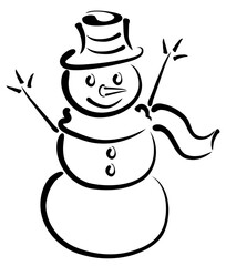 snowman vector