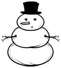 snowman vector