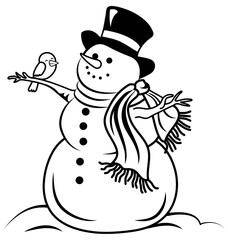 snowman vector