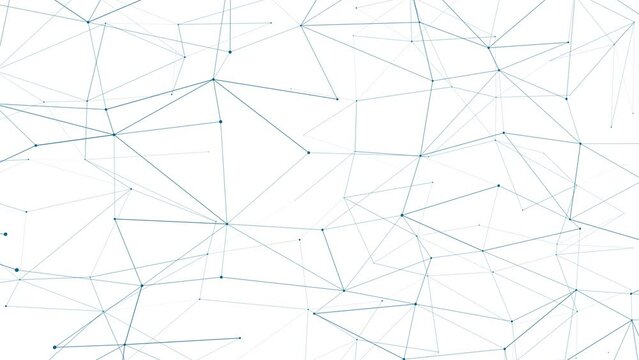 Communication in motion abstract lines creating connective network on white background. Science background the transformation of abstract lines creating dynamic layout on white backdrop