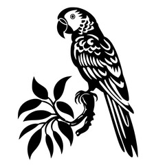 parrot vector © HappySoulDigitalArt