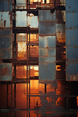 Grunge Texture Rust Warehouse Industrial Background