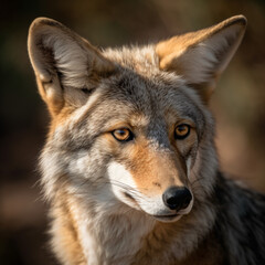 Fototapeta premium A close up of a mexican wolf in the wild