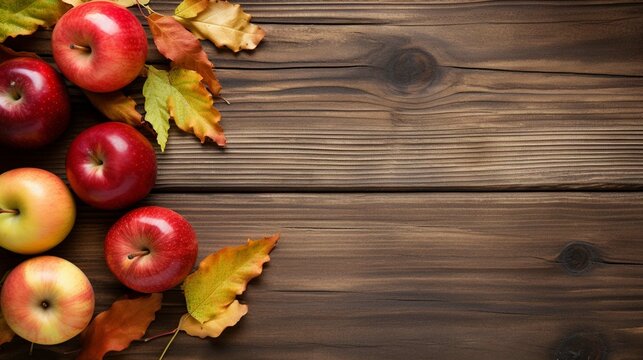 autumn still life with apples