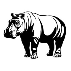Obraz premium Hippo Vector