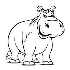 Fototapeta premium Hippo Vector