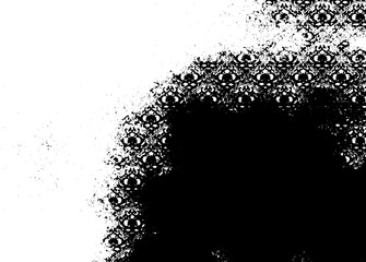 Obraz premium Rustic grunge vector texture with grain and stains. Abstract noise background. Weathered surface. Dirty and damaged. Detailed rough backdrop. Vector graphic illustration with transparent white. EPS10.