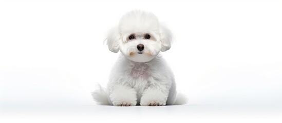 Bichon breed dog isolated on white background