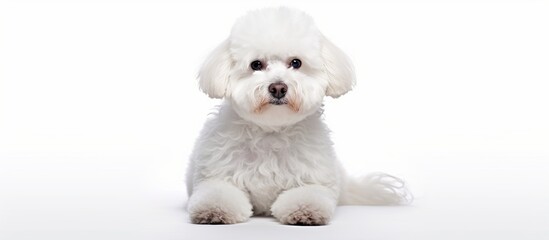 Obraz premium Bichon breed dog isolated on white background