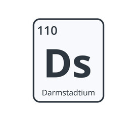 Darmstadtium Chemical Symbol. 