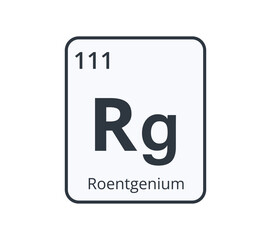 Roentgenium Chemical Symbol. 
