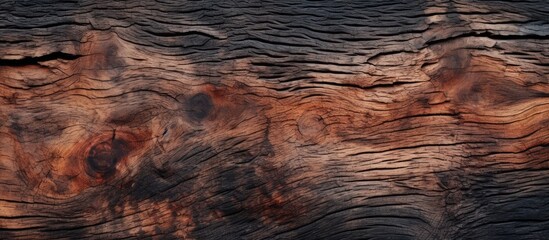 An abstract black and burnt wood texture forming the background with an old and aged appearance
