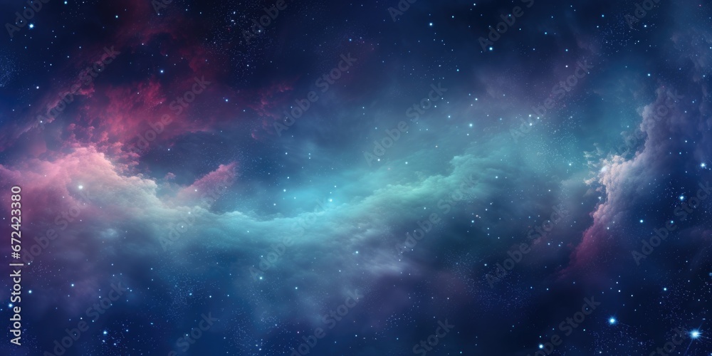 Poster A mesmerizing image of a space scene filled with twinkling stars. Perfect for adding a touch of wonder and mystery to your creative projects.