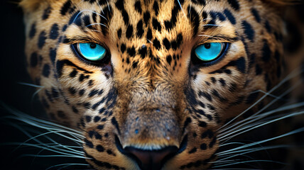 Obraz premium leopard with big eyes