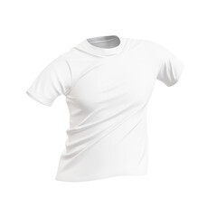 a mannequin transparent with a t-shirt isolated on a white background