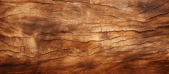 Close up of the sunlit texture of bark on a tree