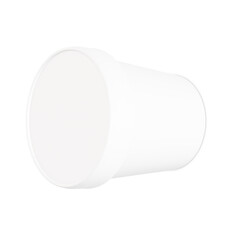 a blank ice cream cup isolated on a white background