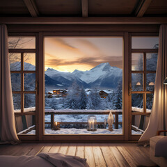 view from window, winterland