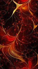 Beautiful abstract background in gold red color.